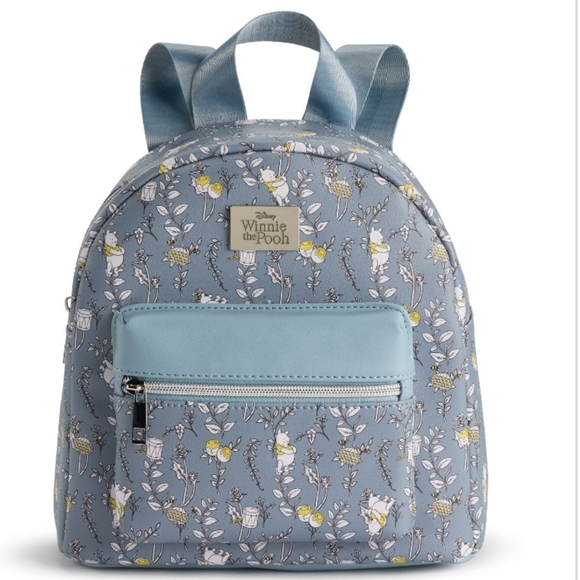 Disney Blue Winnie the Pooh Floral BackpackWinnie main image 4